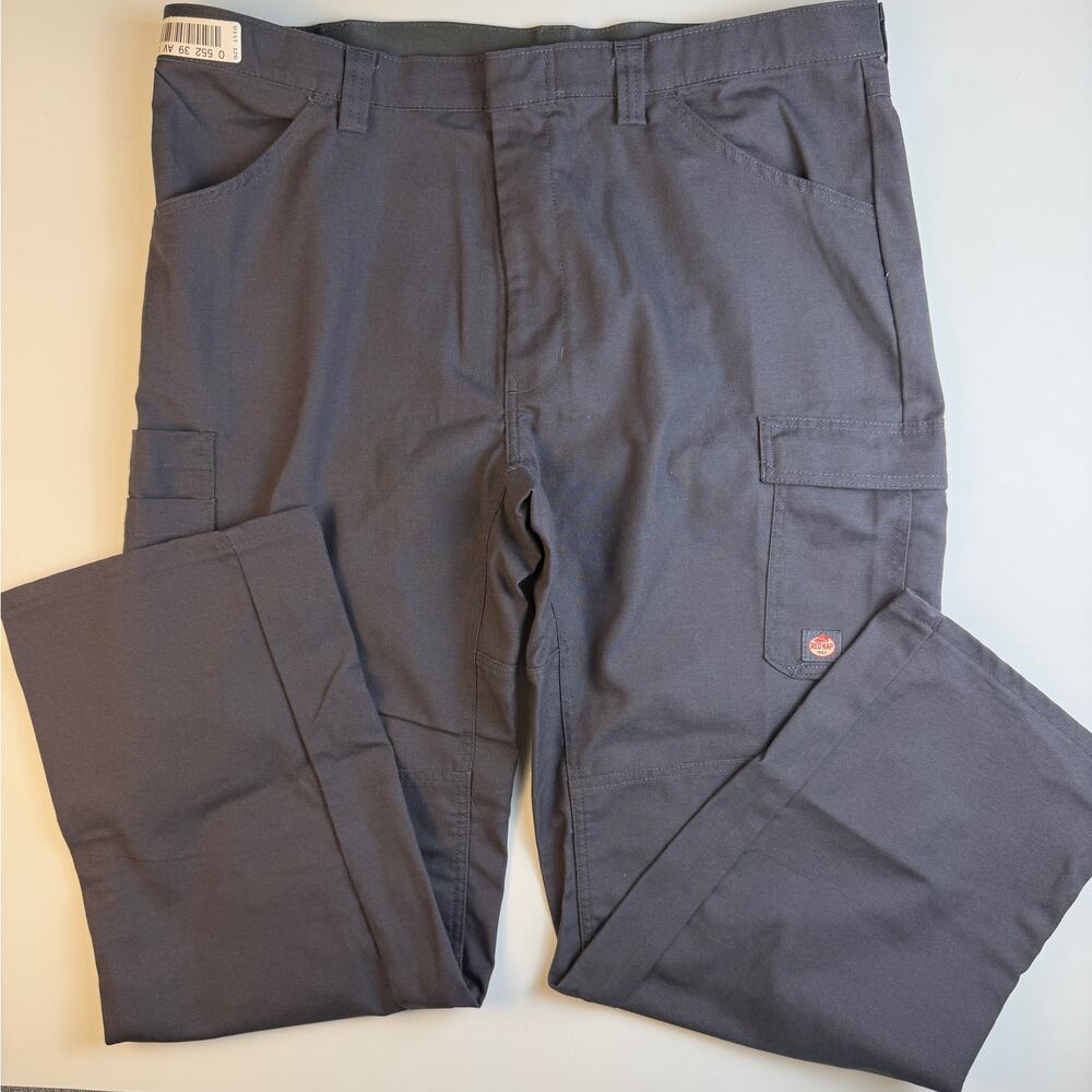 Red Kap Cargo Work Pants Mens 40x37 Navy Utility Carpenter Pants